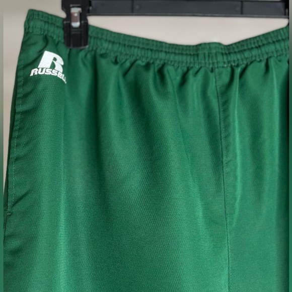 Russell Athletic Green Joggers W/White Mesh Lining SZ XL - Picture 7 of 8